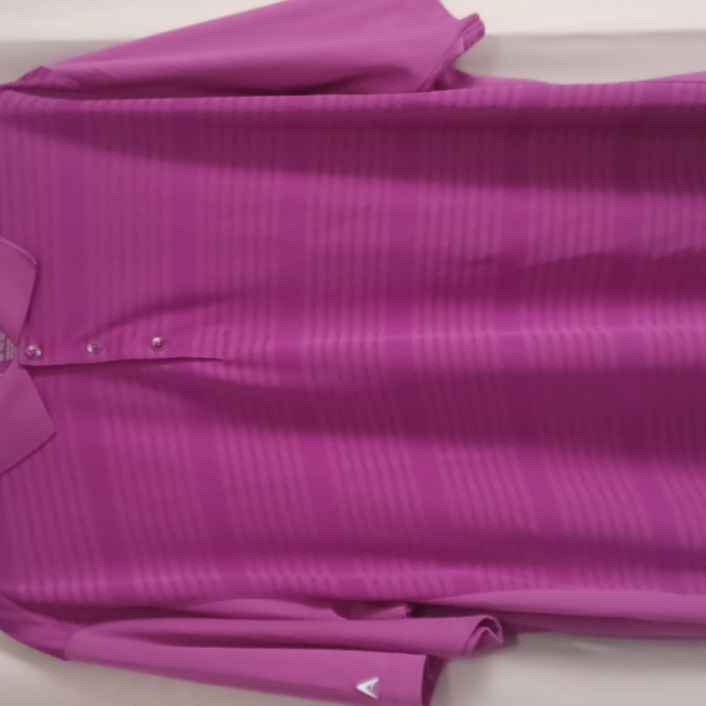Antigua XXL Purple Short Sleeve Polo Shirt - Picture 6 of 14